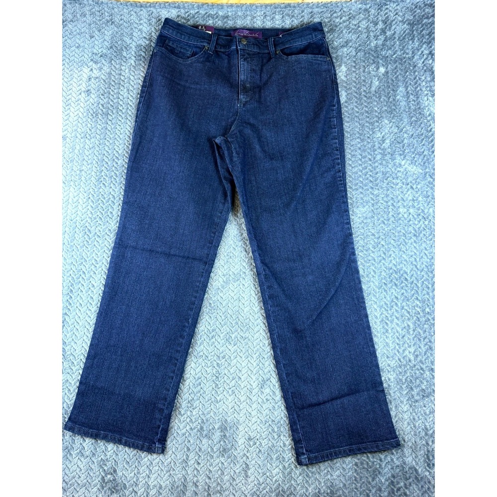 Gloria Vanderbilt Amanda Jeans Womens 14 Blue Denim Classic Rise Tapered Leg